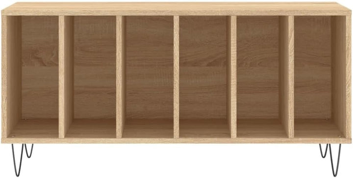 Sonoma Eiche Möbel Regal CD-Halter Vinyl Bass TV Holz Mehrschichtig 100x38x48 cm Sonoma Eiche, 100x3