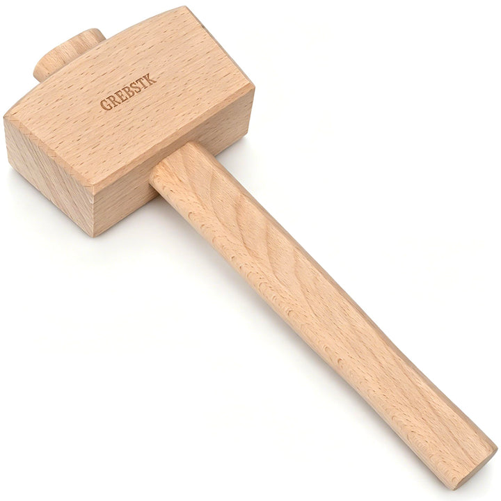 GREBSTK Holz Mallet Manuelle Eis Hammer Mallet Buche Solid Tischler Holzbearbeitung Mallet, 30cm