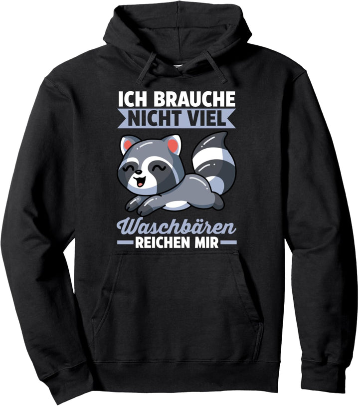 Waschbären Zoo Waschbär Pullover Hoodie
