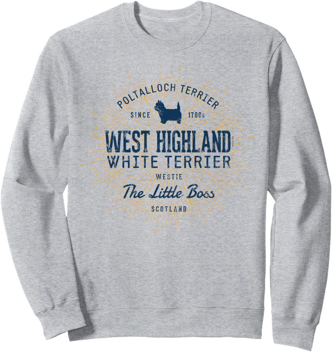 Westie Vintage West Highland White Terrier Sweatshirt