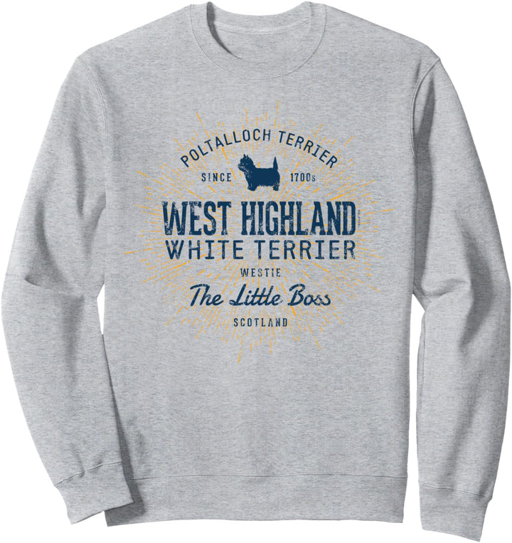 Westie Vintage West Highland White Terrier Sweatshirt
