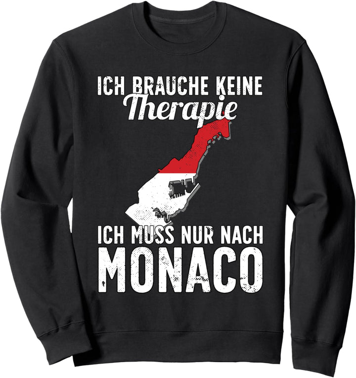 Monegassische Flagge I Monaco Urlaub I Monaco Sweatshirt