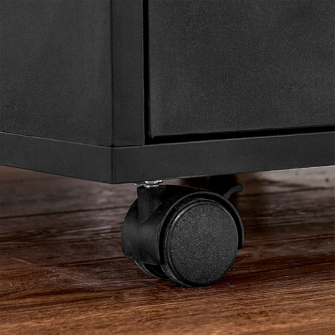 Bürocontainer mit 3 Schubladen, Rollcontainer unter Schreibtisch,Büroschrank für Dokumente, auch als