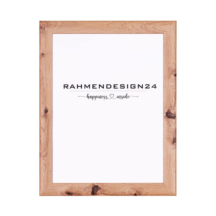 Rahmendesign24 Bilderrahmen Fiona 40x60 (POSTERFORMAT) Eiche Natur Fotorahmen, Wechselrahmen, Poster