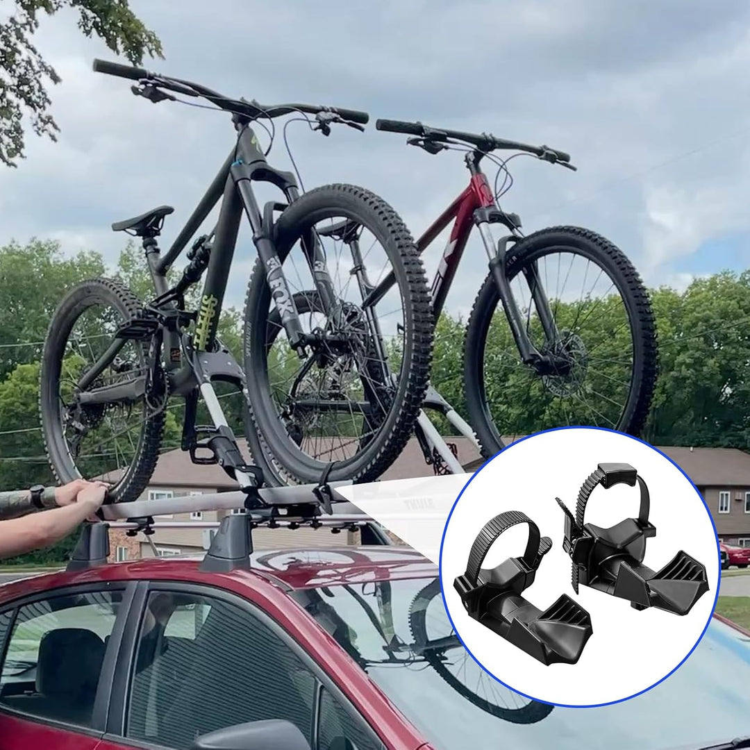 Radstopper Fahrradträger, 2 Stück Vorder Und Heckträger Reifen Block Für Breite Reifen Bis Zu 2,75 Z