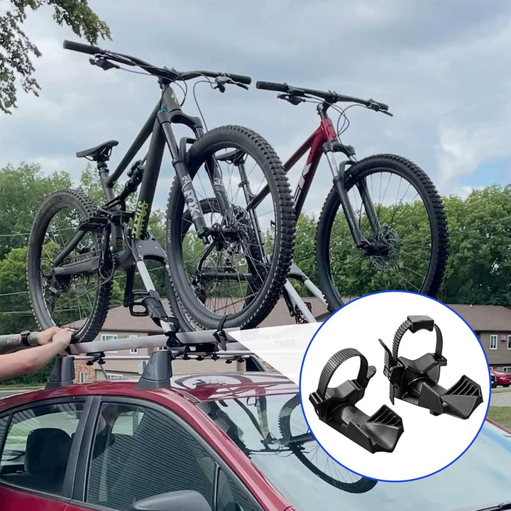 Radstopper Fahrradträger, 2 Stück Vorder Und Heckträger Reifen Block Für Breite Reifen Bis Zu 2,75 Z