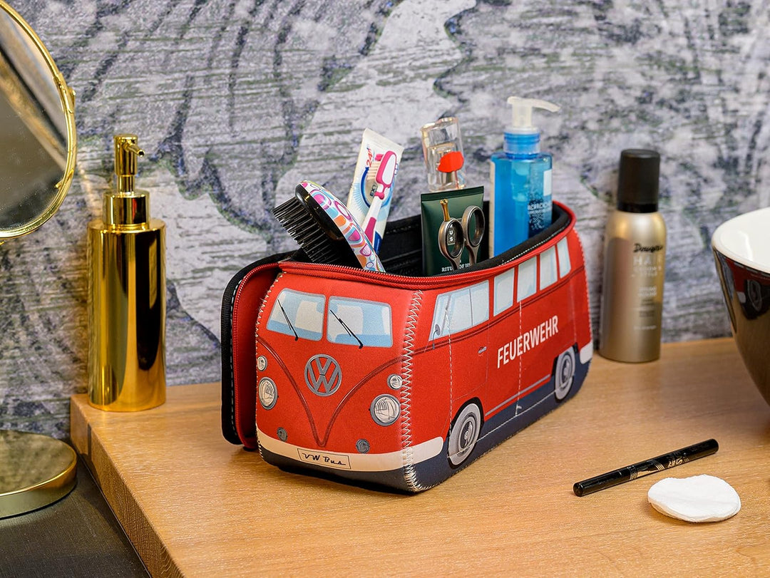 BRISA VW Collection - T1 Bulli Bus Kulturbeutel Kosmetiktasche | Volkswagen Universaltasche Waschbeu