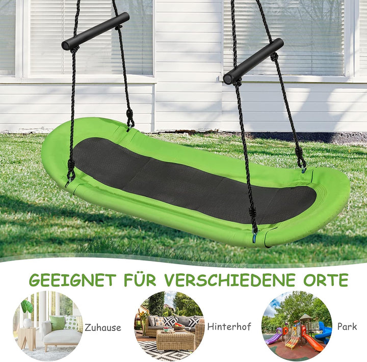 GOPLUS Höheverstellbare Schaukel bis 150 kg belastbar, Gartenschaukel für Erwachsene oder Kinder, ex