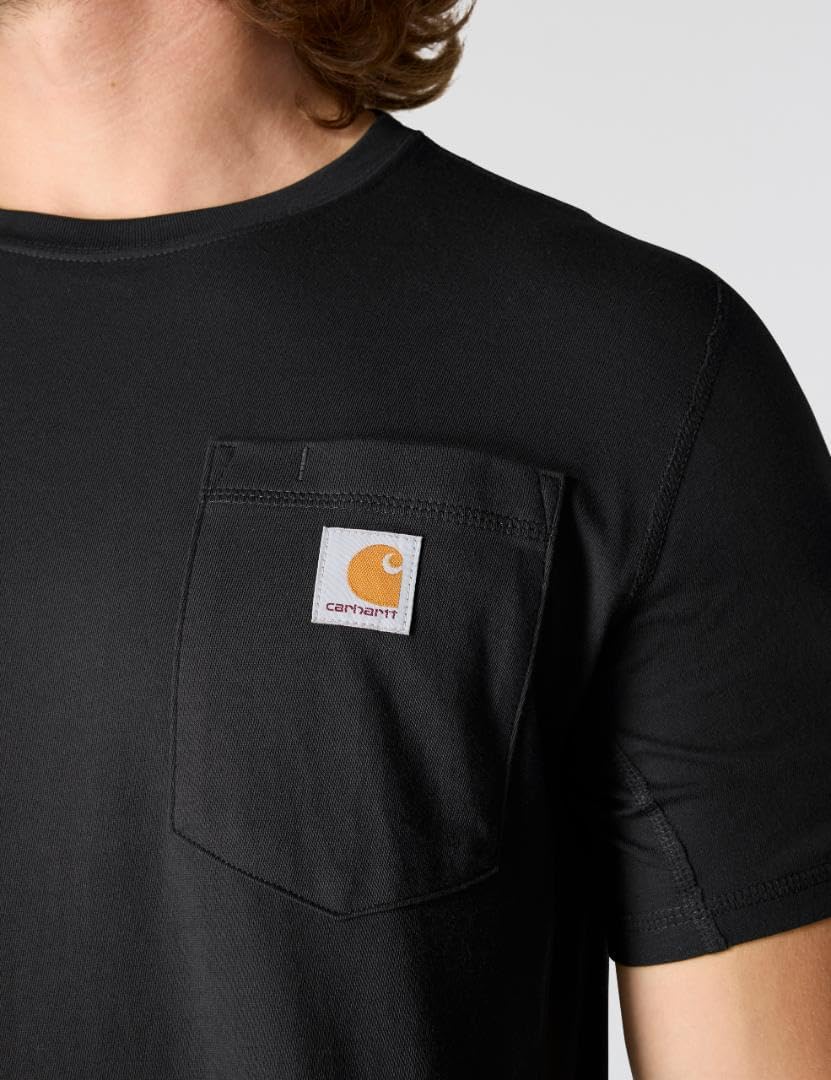 Carhartt Bekleidung Logo T-Shirt grün XS Schwarz, XS Schwarz