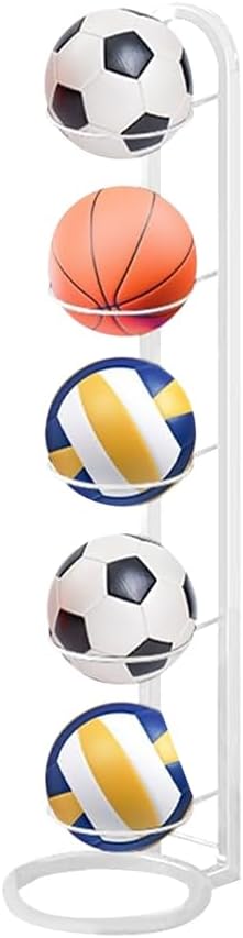 Kleemeiero Balllagerregal Ballständer Basketball Ballhalter Fussball mit 5 Ball Ständer Ball Aufbewa