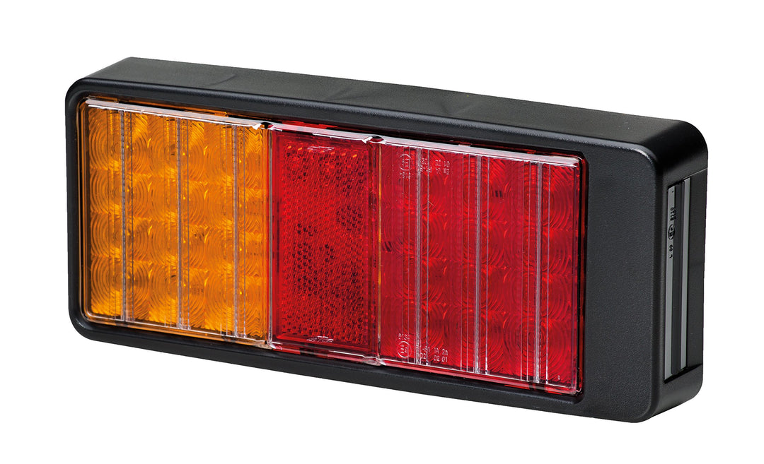 HELLA VALUEFIT Rückleuchte - LED - 12V / 24V - Anbau/geschraubt - ECE - Lichtscheibenfarbe: rot/gelb