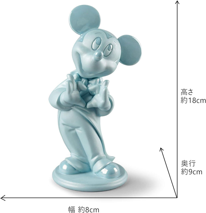 LLADRO Figur Mickey Mouse Blau Mickey Mouse Figur aus Porzellan