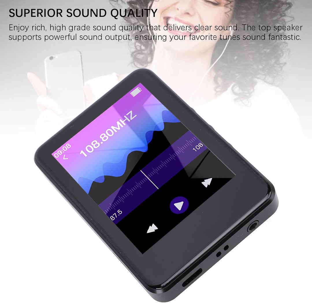Garsent MP4 -Player, Bluetooth HD Touchscreen Music Player mit Kamera -Videobild Radio Electronic La