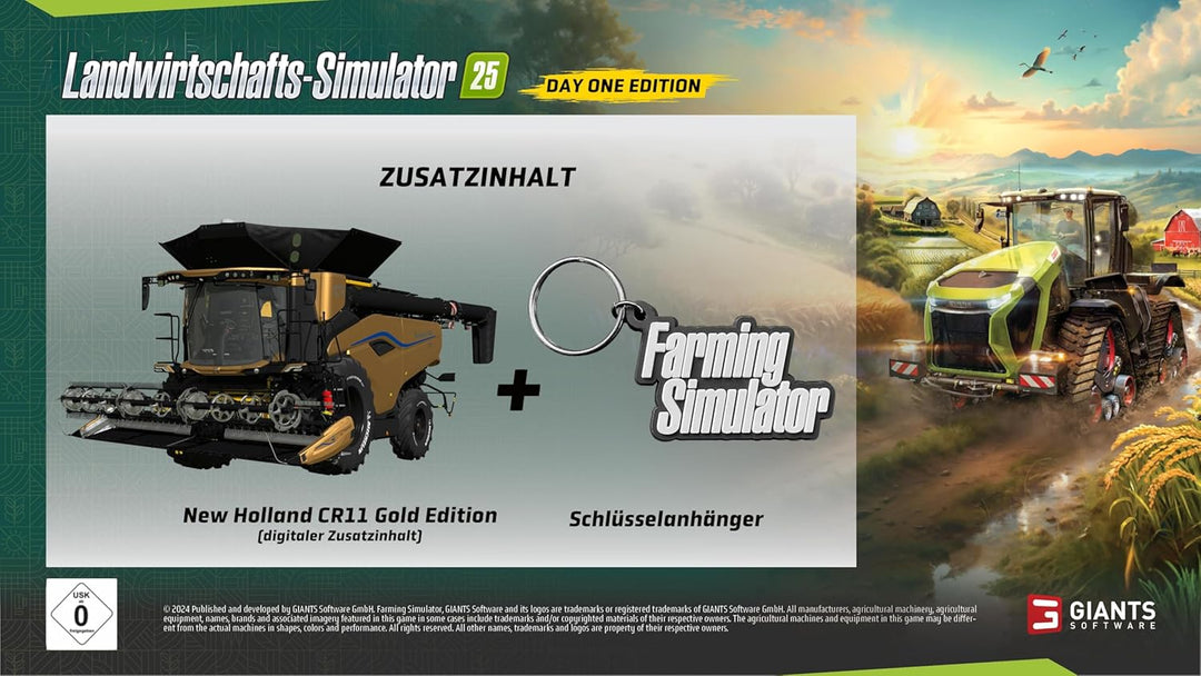 Landwirtschafts-Simulator 25: Day One Edition [PS5] PlayStation 5 Day One Edition, PlayStation 5 Day