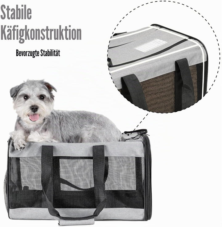 HITSLAM hundebox Faltbar Hundetransportbox Katzentransportbox Katzenbox Transportbox katzentasche fü
