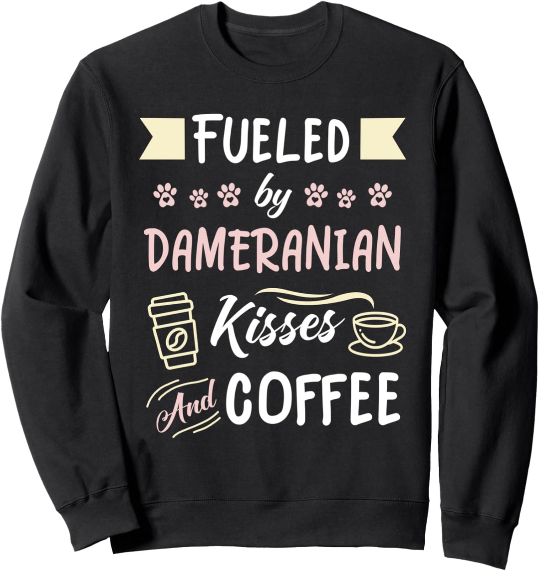Dameranian Mom Coffee Lover Dog Pet Owner Sweatshirt