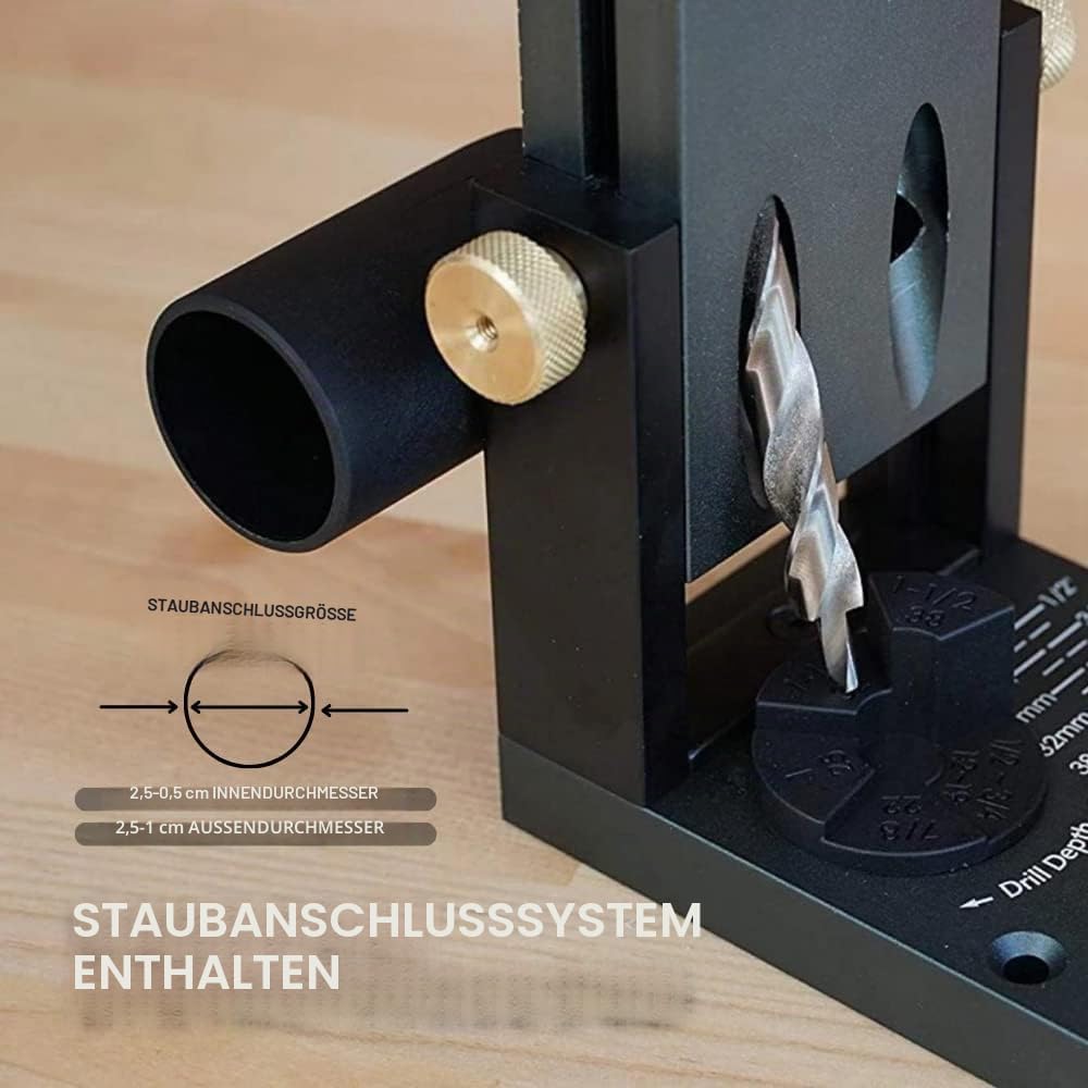 Massca Aluminium-Taschenloch-Vorrichtungssystem Pro M2, verstellbar und einfach zu bedienen, Schrein