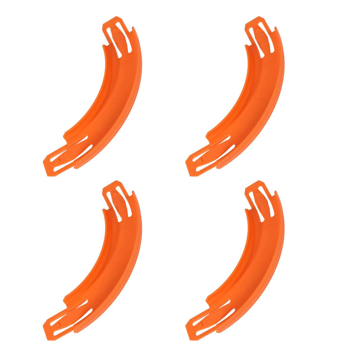 6stk Kurven Gleisverbinder für Hot Wheels, Prämie ABS 90 Grad Kurven Bahn Zubehör Rennstreckenkompon