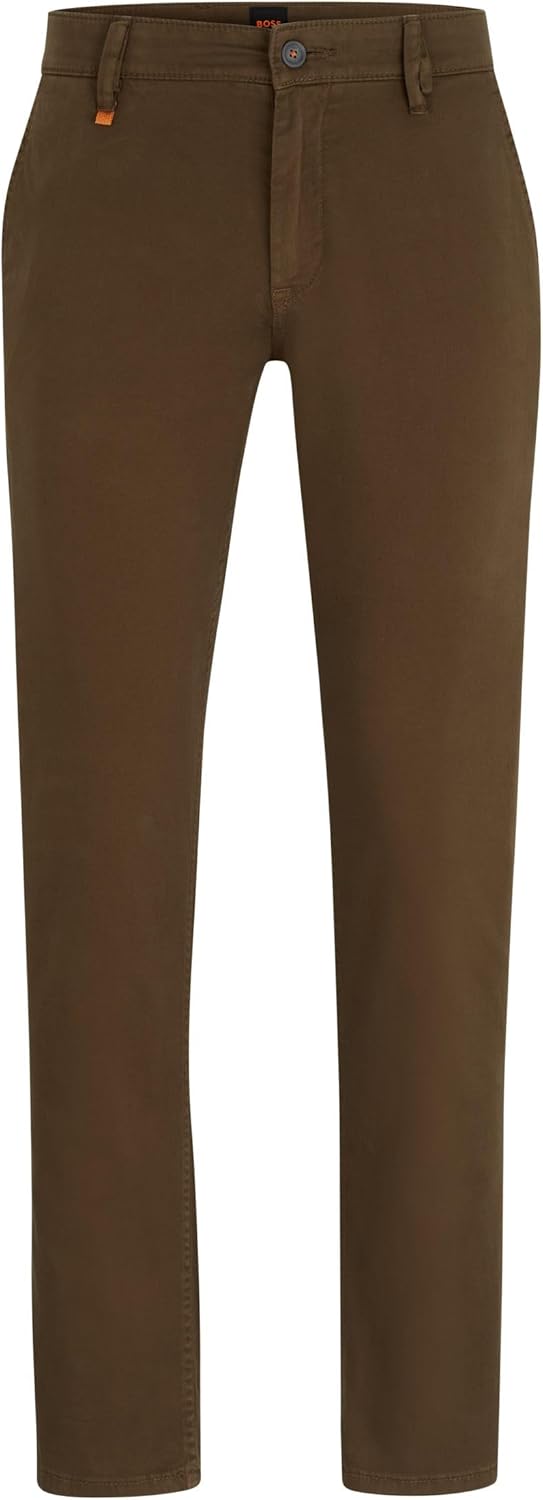 BOSS Herren Schino-Slim D Trousers Flat Packed 31W / 32L Dark Green308, 31W / 32L Dark Green308