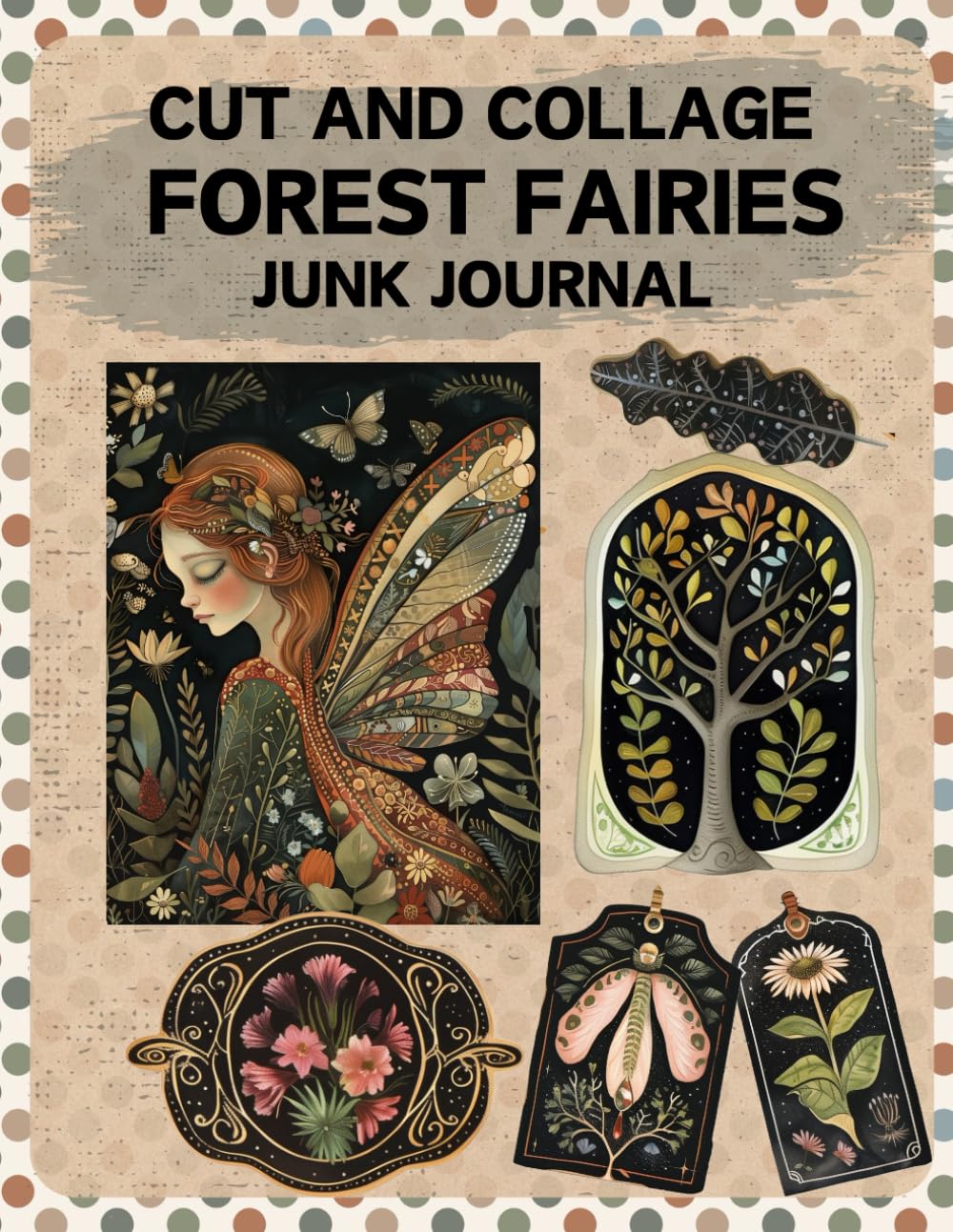 Cut and Collage Forest Fairies Junk Journal: High Quality Illustrations Of Peoples, For Ephemera, Co