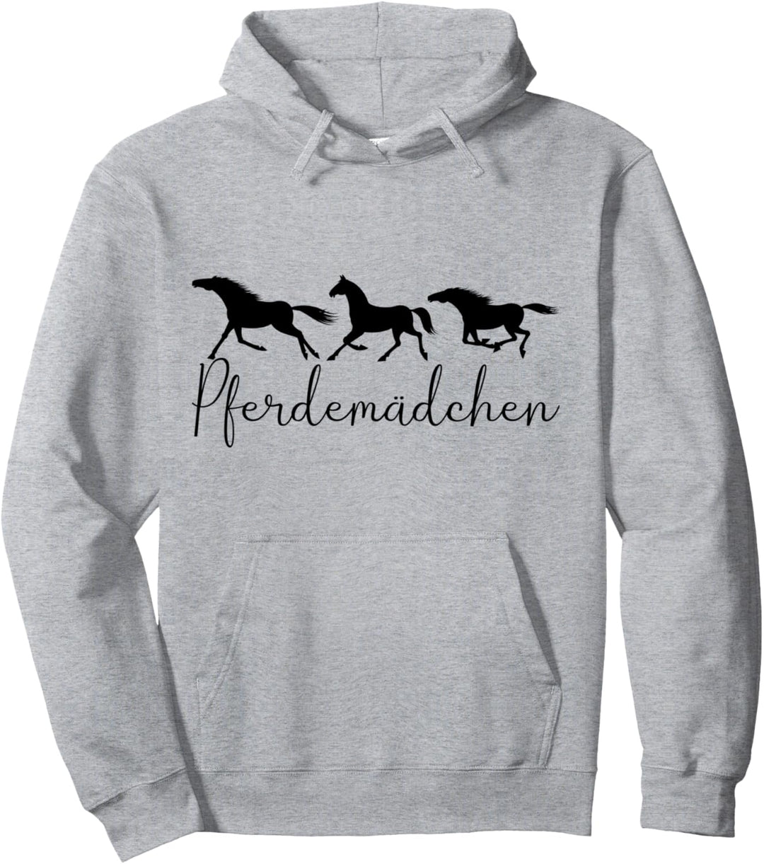 Poesie in Bewegung ist ein Mädchen mit Pferd Equestrian Pullover Hoodie