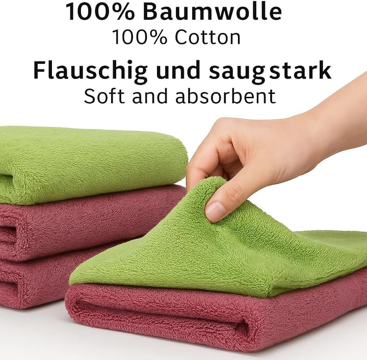 Betz 12-TLG. Handtuch Set Premium 100% Baumwolle 2 Duschtücher 4 Handtücher 2 Gästetücher 2 Seiftüch
