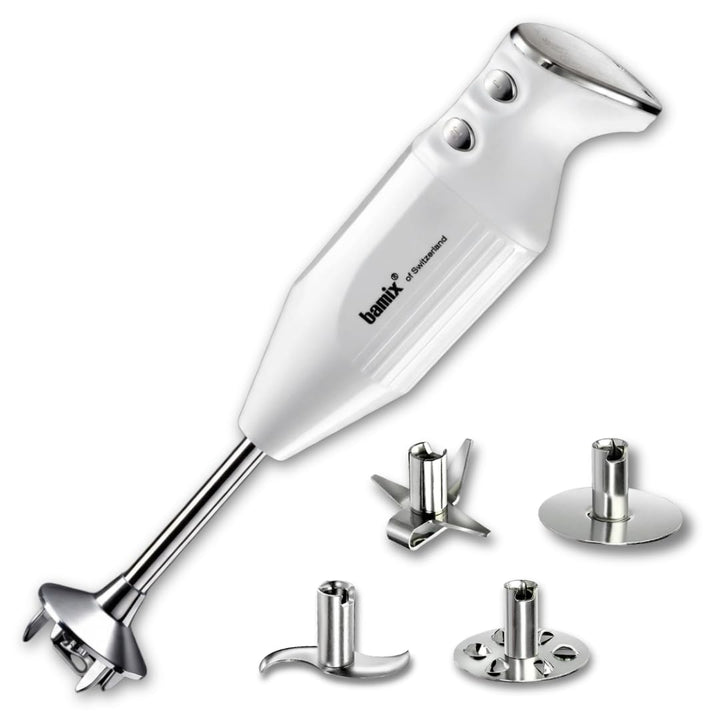 bamix Stabmixer Set M350 MAXX inkl. Multifunktions-, Fleisch-, Gemüsemesser, Quirl, Schlagscheibe au