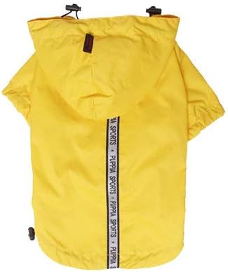 Puppia Base Jumper Regenmantel für Hunde, XL, PEAF-RM03-YE-XL, gelb XL gelb, XL gelb