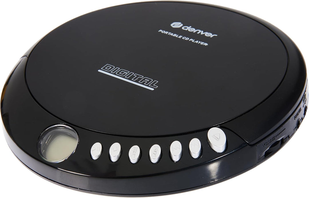 Denver DM-24 Discman, Schwarz ohne Anti-Schock Single, ohne Anti-Schock Single