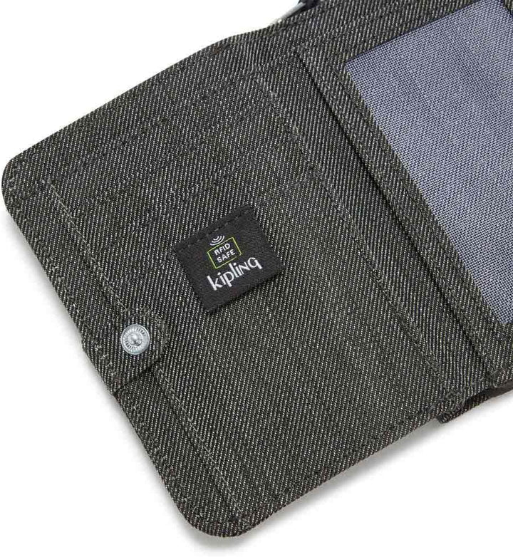 Kipling Damen Money Love Wallets, Black Peppery, 9.5x12.5x2.5 cm (B x H T) EU, Black Peppery