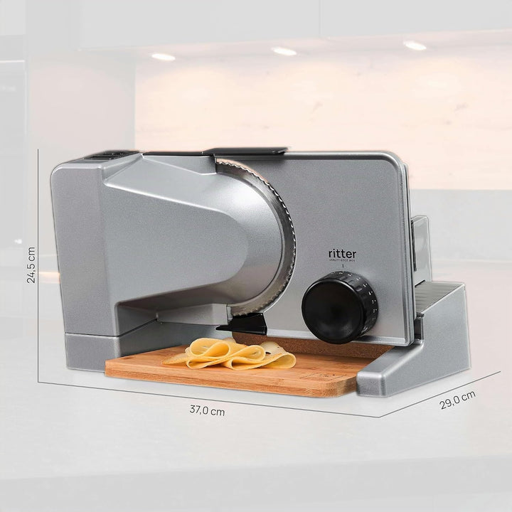 ritter serano 8 Elektrischer Allesschneider &amp; Brotschneidemaschine aus Vollmetall, Made in Germany