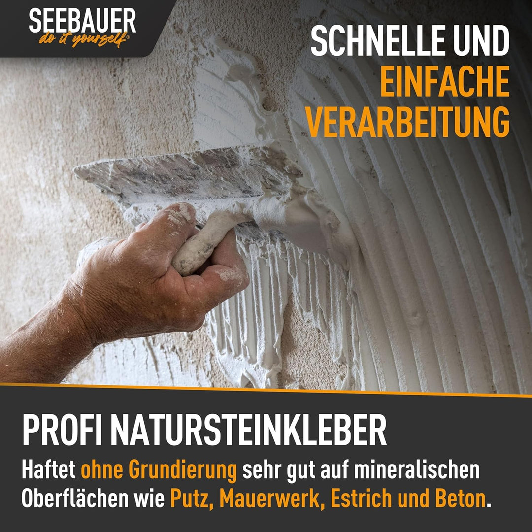 Marmor- und Natursteinkleber | Für Marmor, Naturstein und Kunststeinplatten| Weisser Natursteinmörte