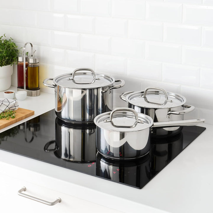 IKEA IKEA 365+ Kochgeschirr-Set, 6-teilig, Edelstahl