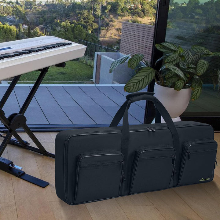 49 Key Keyboard Tasche, Robuste 600D Oxford Keyboardtasche 49 Tasten mit 10 mm Polsterung, Keyboard-