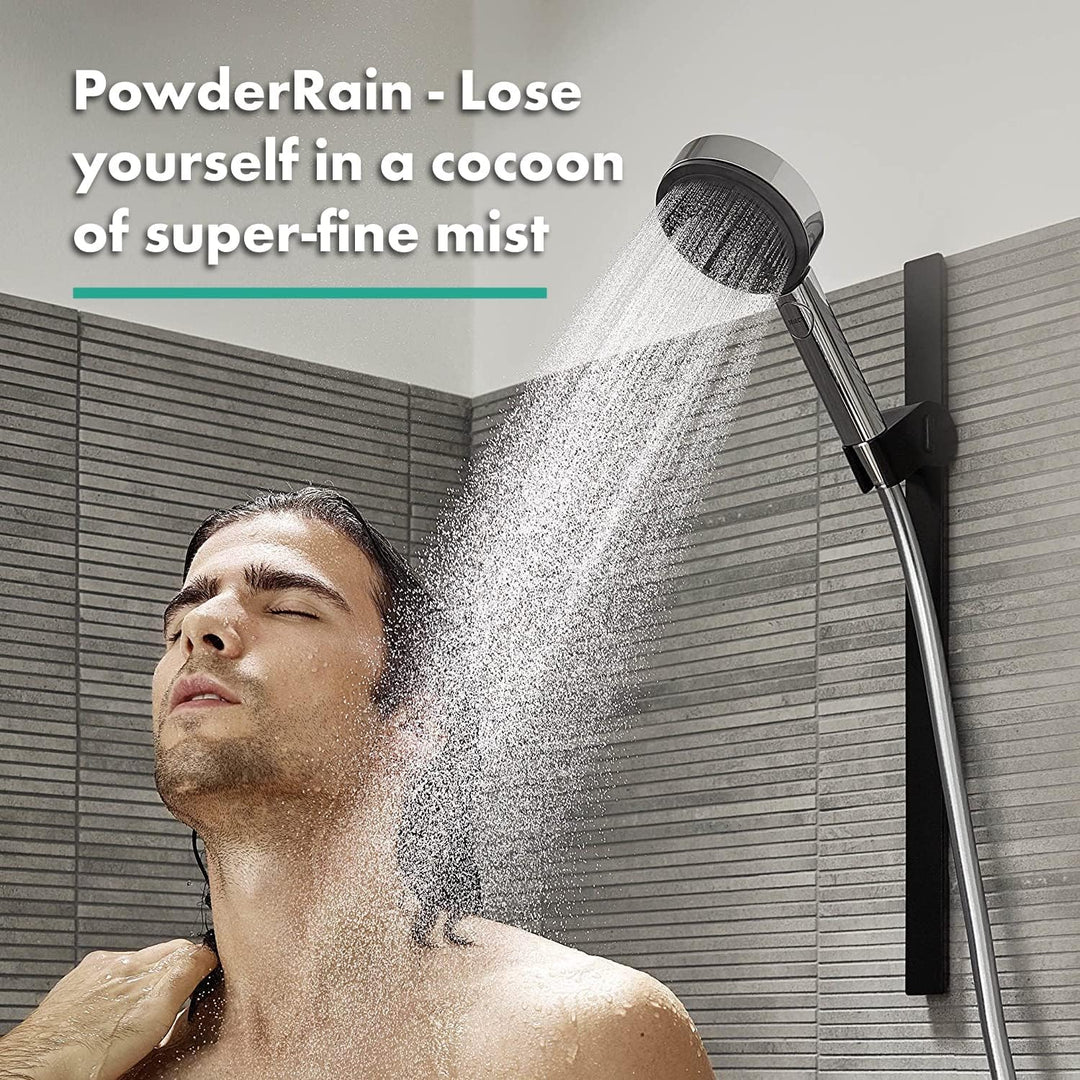 hansgrohe Pulsify S - Duschkopf, Handbrause mit 3 Strahlarten (Activation Version), runde Duschbraus