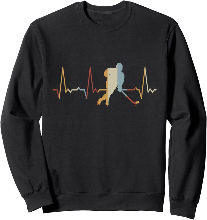 Herzschlag Eishockey Sweatshirt