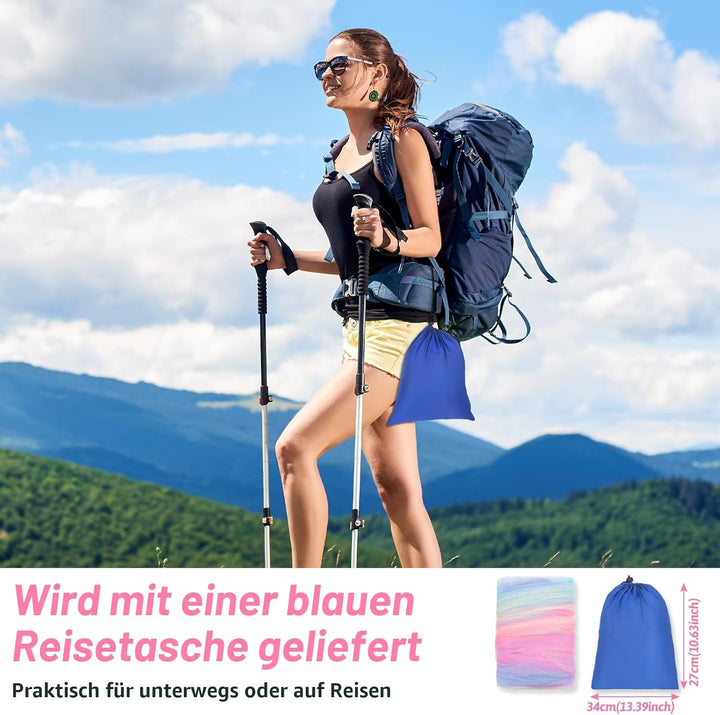 Sublaga Moskitonetz für Bettten, grosses weisses Betthimmel für Mädchen, hängendes Bettnetz, ideal f