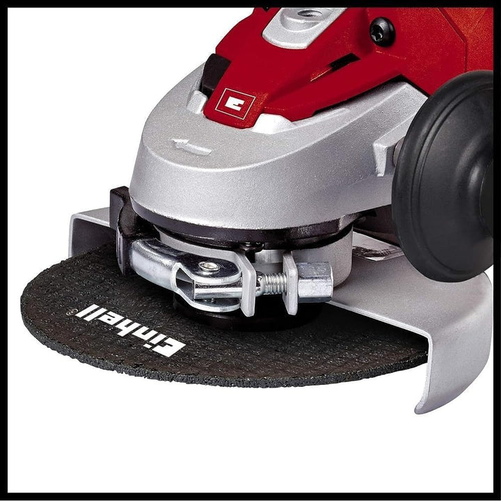 Einhell Winkelschleifer TE-AG 125/750 Kit (750 W, Spindelarretierung, vibrationsarm, inkl. 1x Diaman