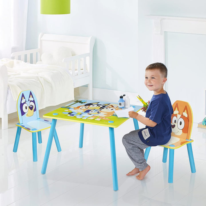 Bluey Set mit 2 Stühlen, Tisch 43,5 cm (H) x 63 cm (B) x 63 cm (T)