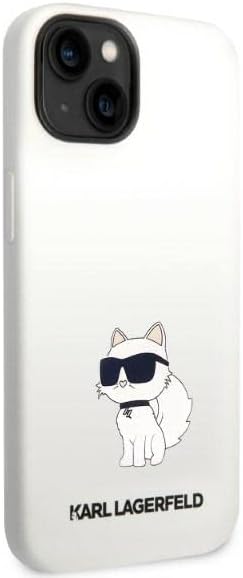 KARL LAGERFELD KLHMP14MSNCHBCH Hülle für iPhone 14 Plus 6,7" hardcase Weiss Silic