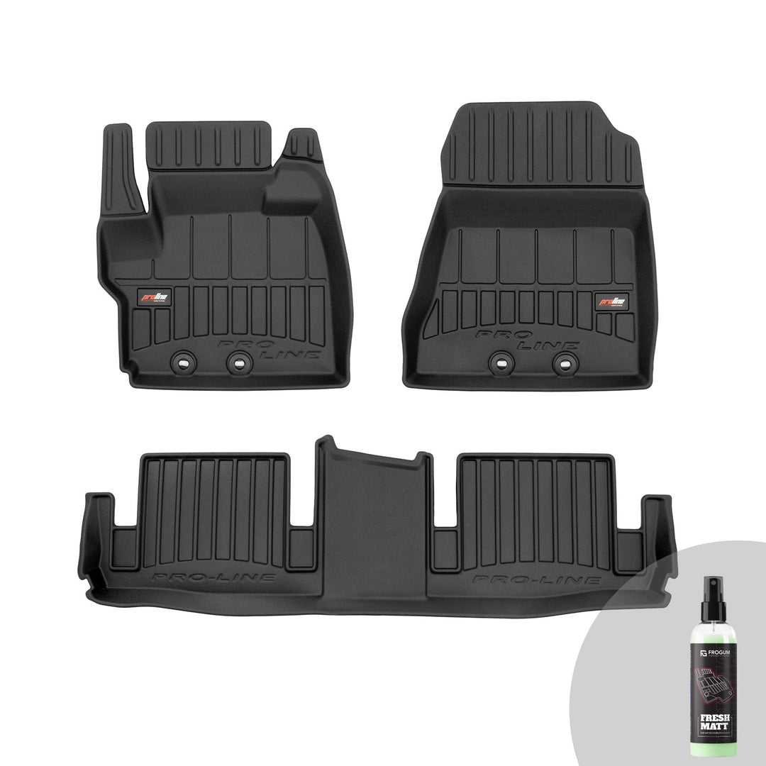 FROGUM ProLine 3D Gummimatten Exklusiven Auto Fussmatten Autofussmatten für Toyota IQ 2008-2016 | Di