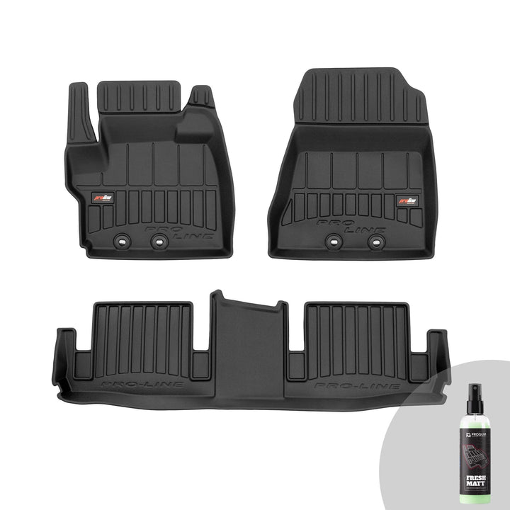 FROGUM ProLine 3D Gummimatten Exklusiven Auto Fussmatten Autofussmatten für Toyota IQ 2008-2016 | Di