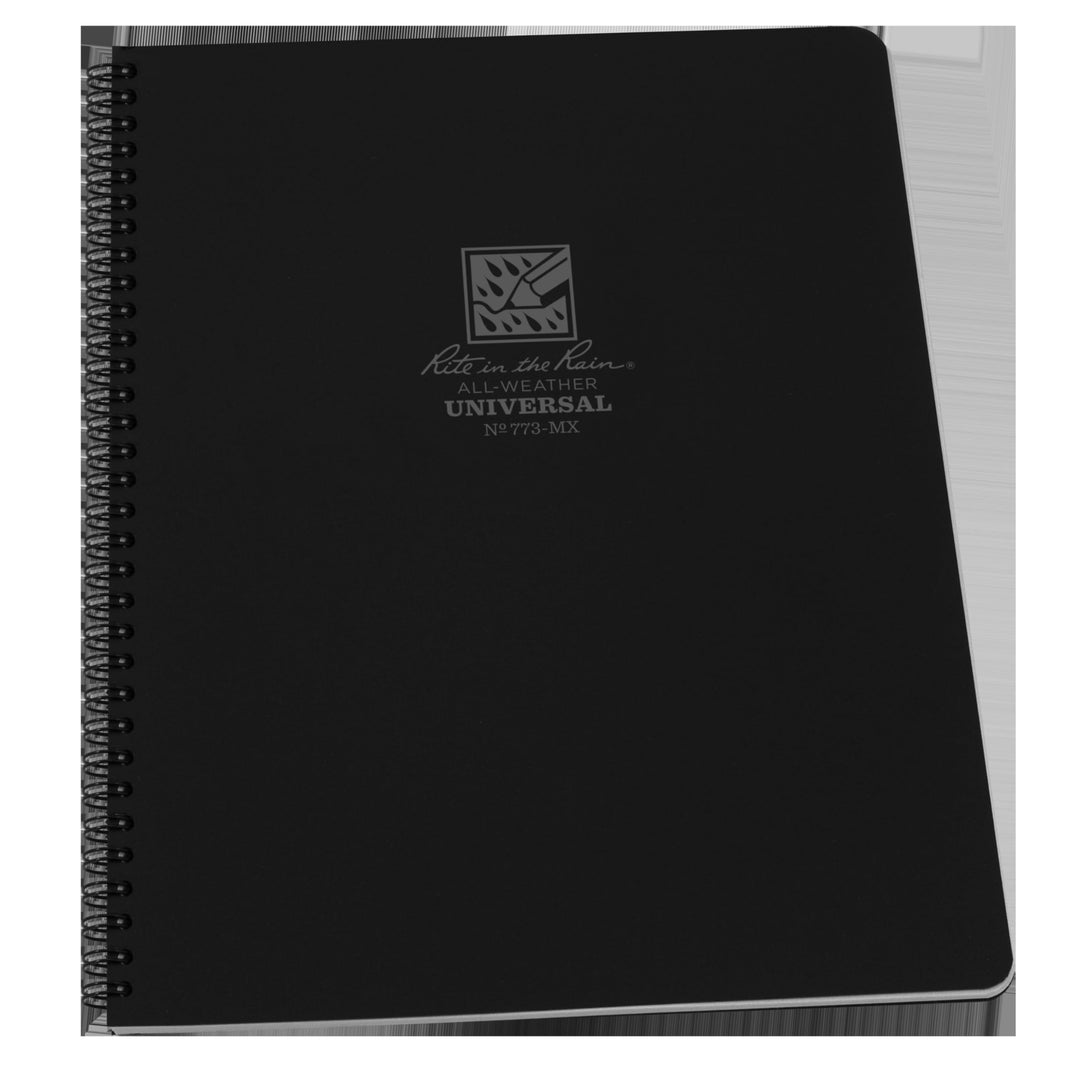 Rite in the Rain wasserdicht Notizblock, unisex, Waterproof, Schwarz, 8½ x 11-Inch Schwarz Universal