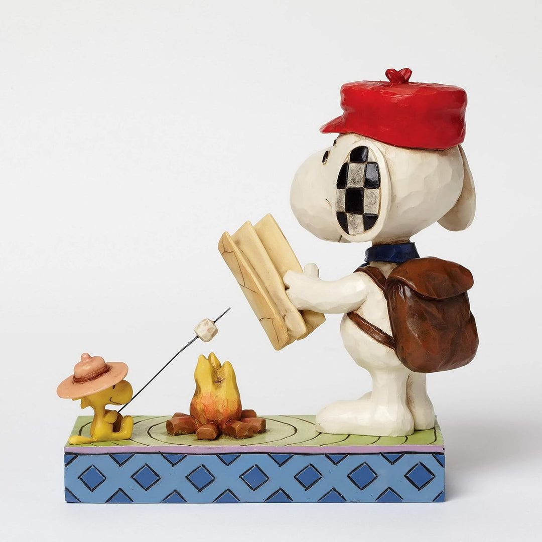 Peanuts by Jim Shore Campfire Friends (Snoopy &amp; Woodstock) "Campfire Friends" (Freunde am Lagerfeuer