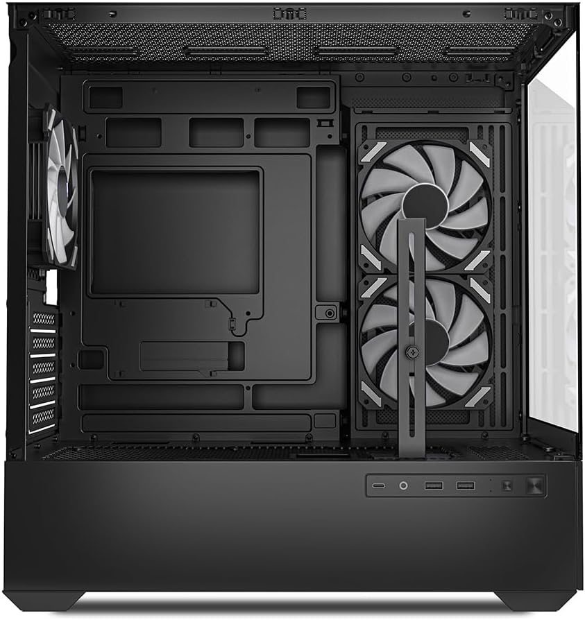 Sharkoon MK6 RGB PC Gehäuse, Micro-ATX, Schwarz