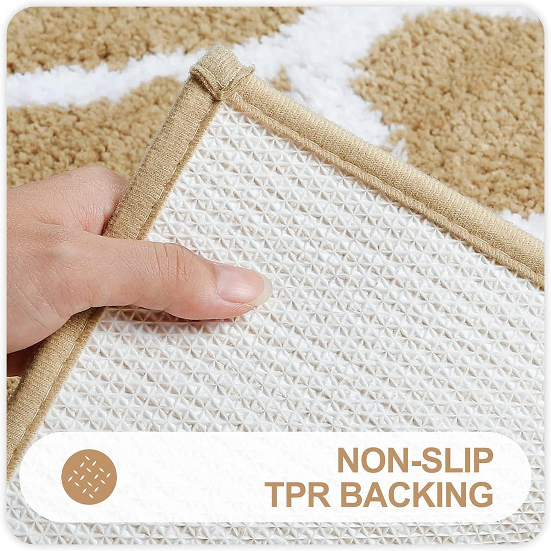 Homaxy rutschfest Badematte Badezimmerteppich Waschbar Hochflor Badteppich Flauschige Mikrofaser Bad