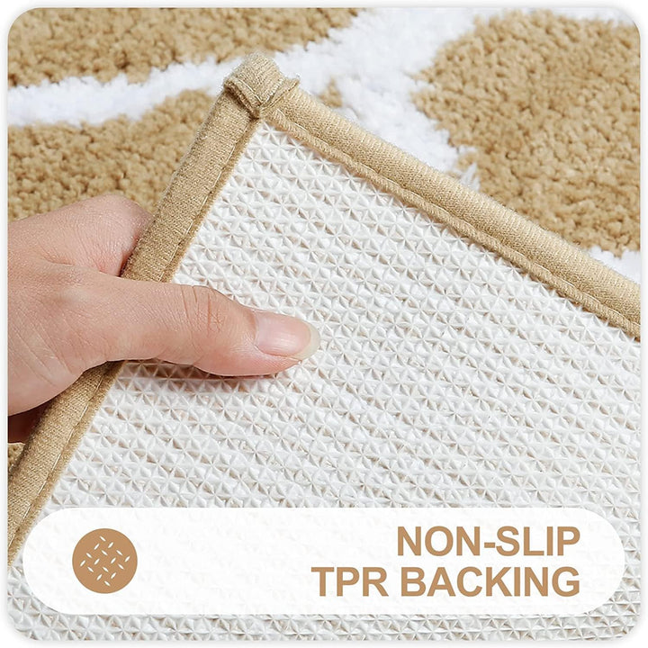 Homaxy rutschfest Badematte Badezimmerteppich Waschbar Hochflor Badteppich Flauschige Mikrofaser Bad