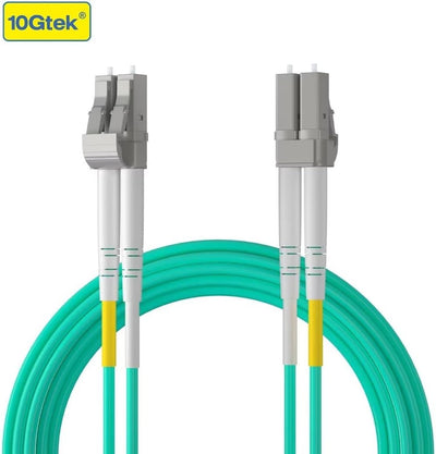 10Gtek [4 Stück] LC zu LC OM3 Multimode Duplex 10-Meter, LWL Glasfaser Patchkabel Fibre Optic Patch