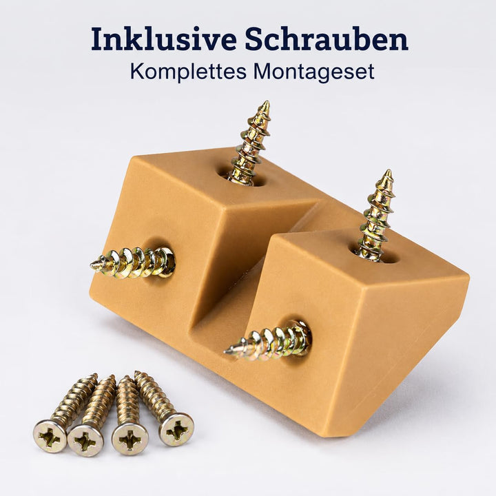 Winkelverbinder Doppelter Set 20/40 x - Möbelverbinder - Schrankverbinder - Bauwinkel - Korpusverbin