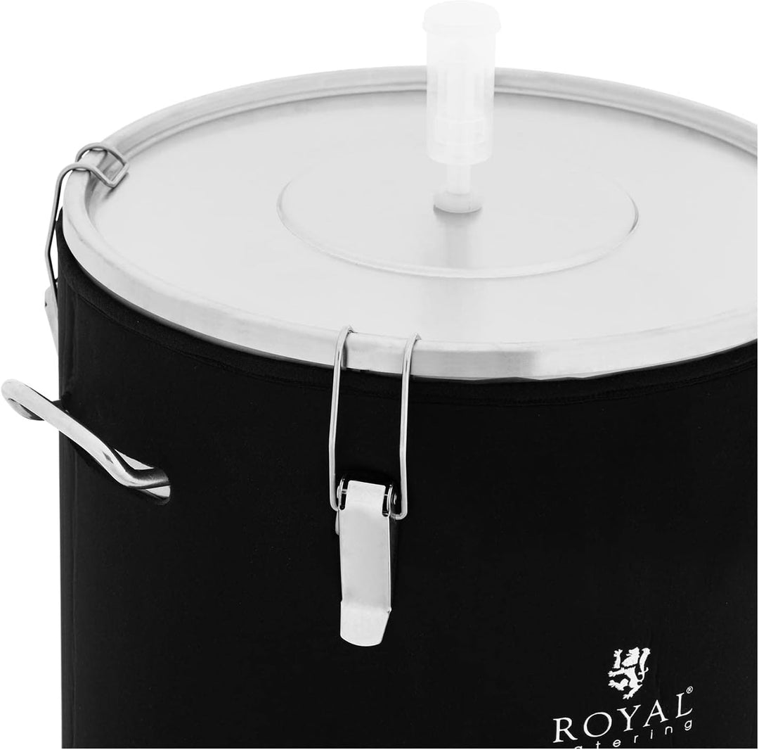 Royal Catering RCBM-70ICF Fermenter 70 l 0-40 °C Edelstahl mit Isoliermantel Gärkessel Fermentierkes